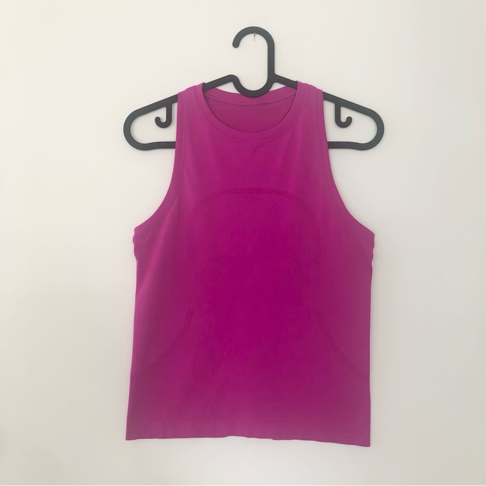 Lululemon Swiftly Tech 2.0 High-Neck Racerback Tank Dark Pink Size 4 Race Length
